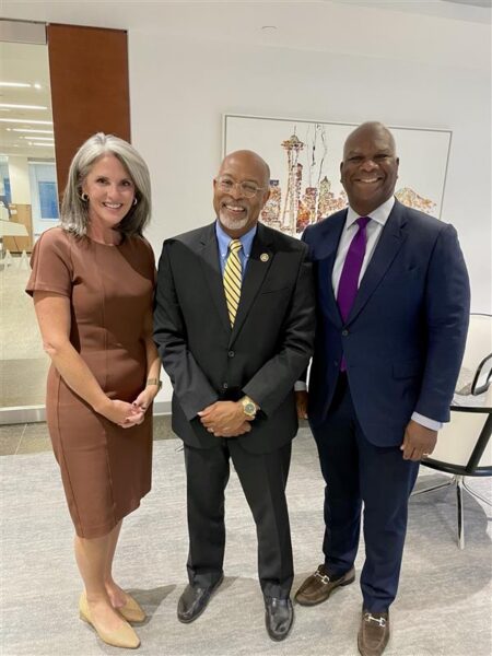 Rep. Glenn Ivey, kate Mills, and Larry Duncan - monument Advocacy speaker series